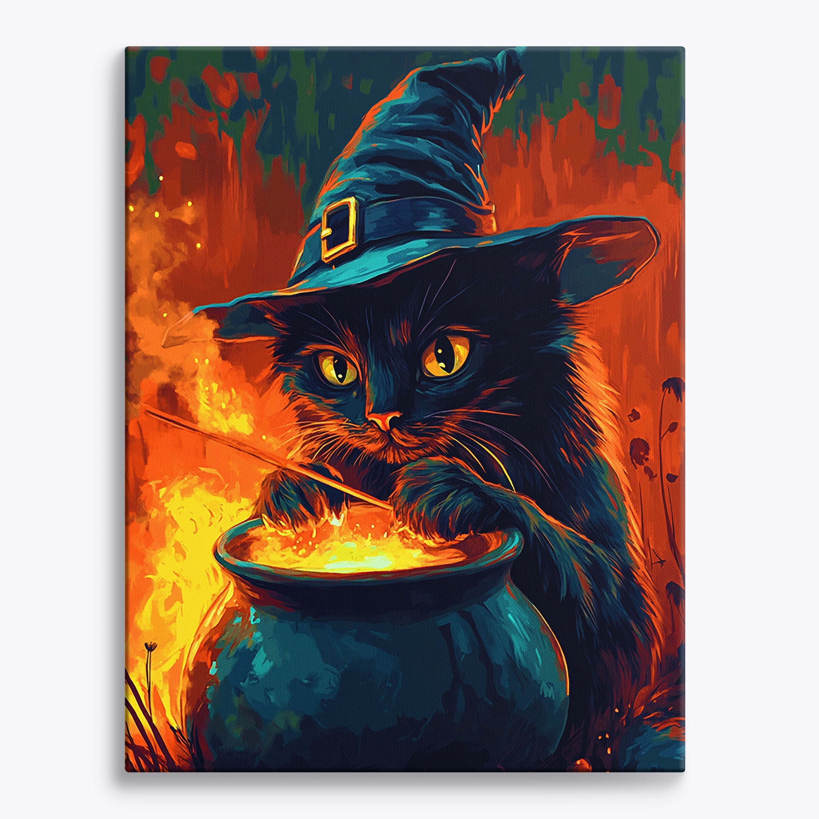 Cauldron Cat Magic No Frame / 24 colors