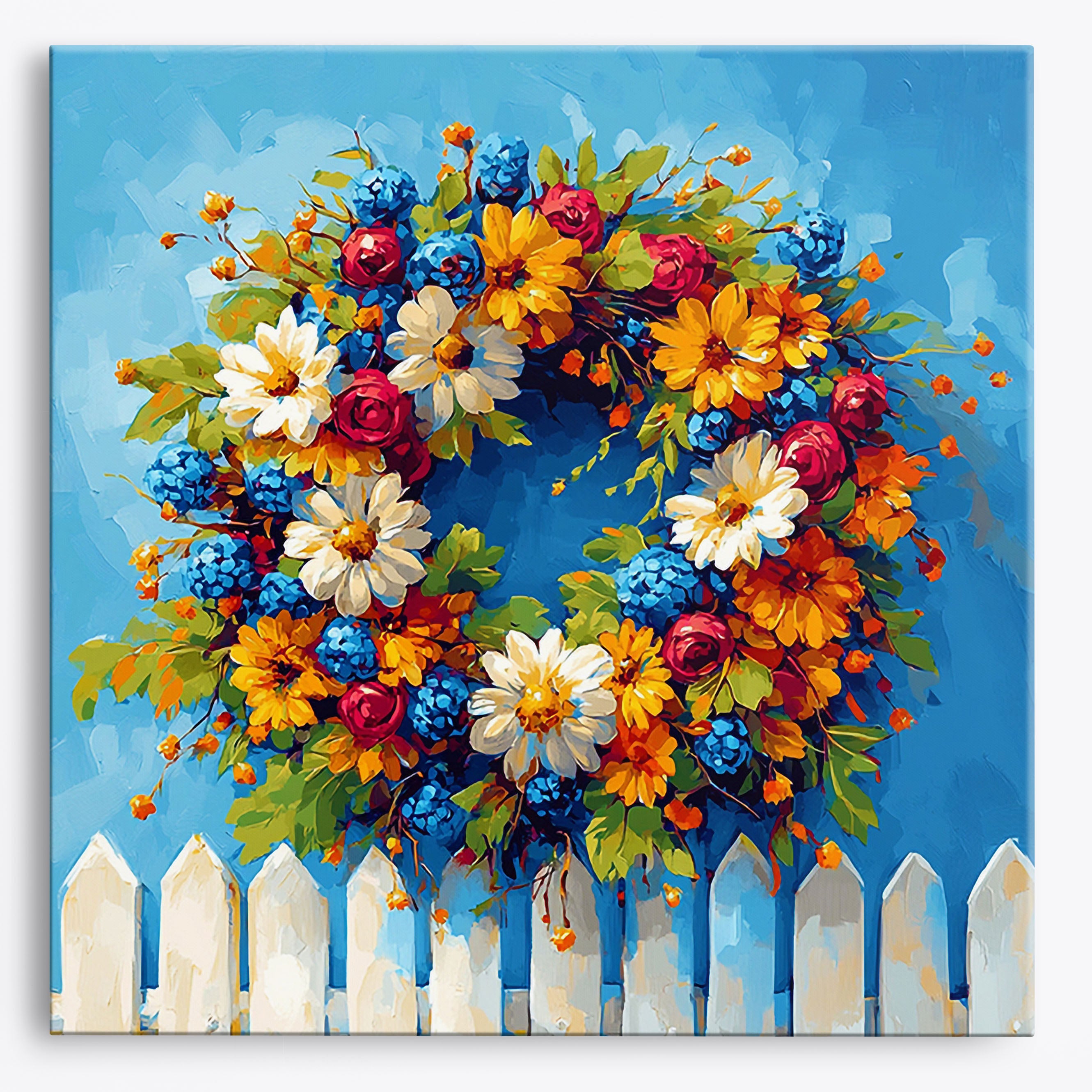 Colorful Wreath No Frame / 24 colors