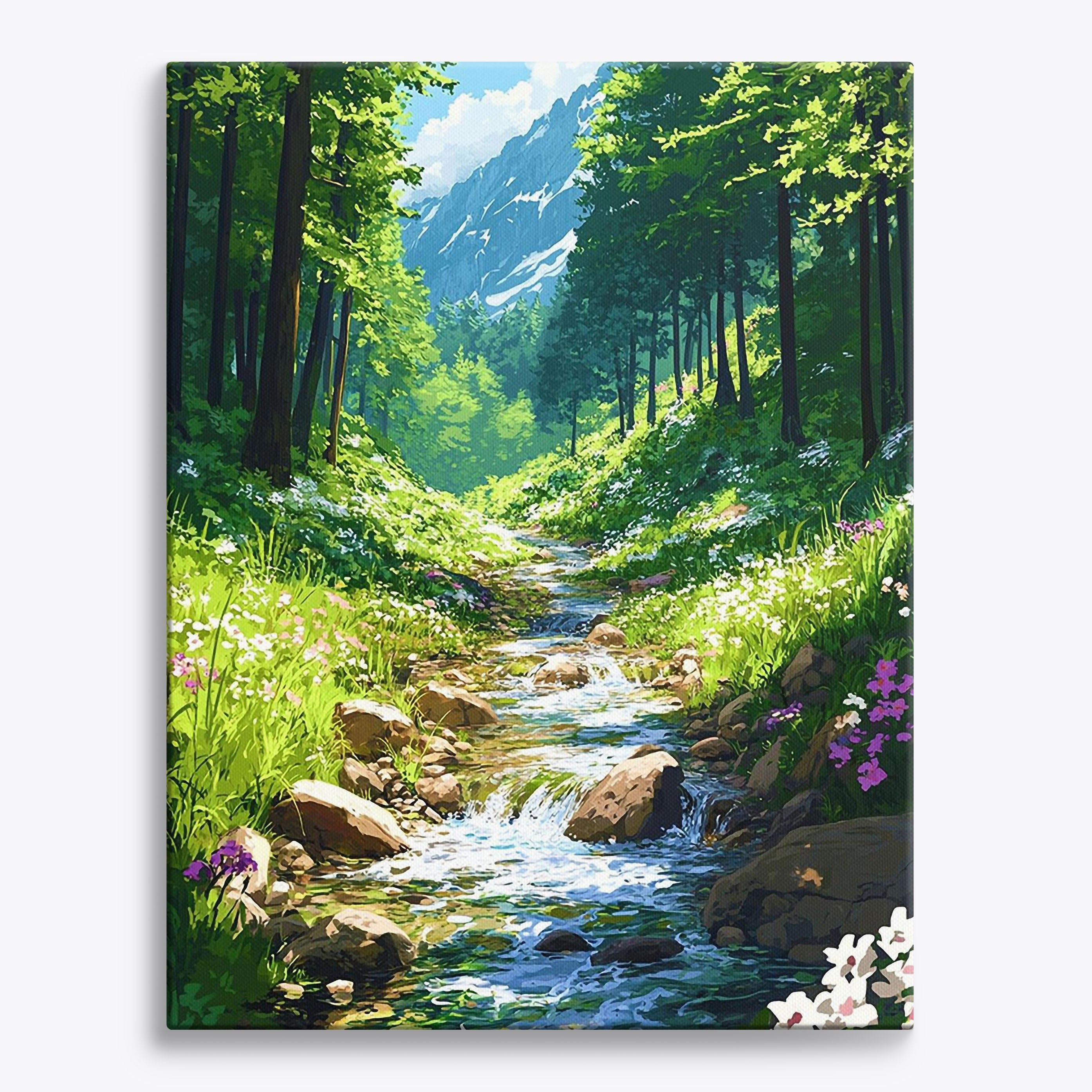 Flowing Meadow No Frame / Regular (19.7"x15.75"/50x40cm) / 24 colors