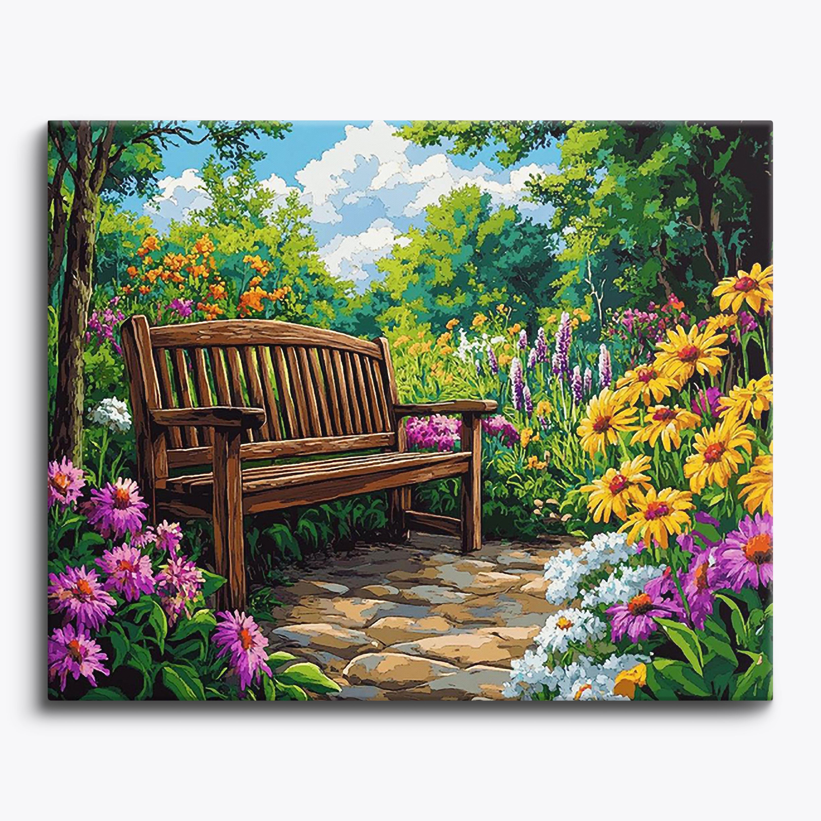 Joyful Blooms No Frame / Regular (15.75"x19.7"/40x50cm) / 24 colors