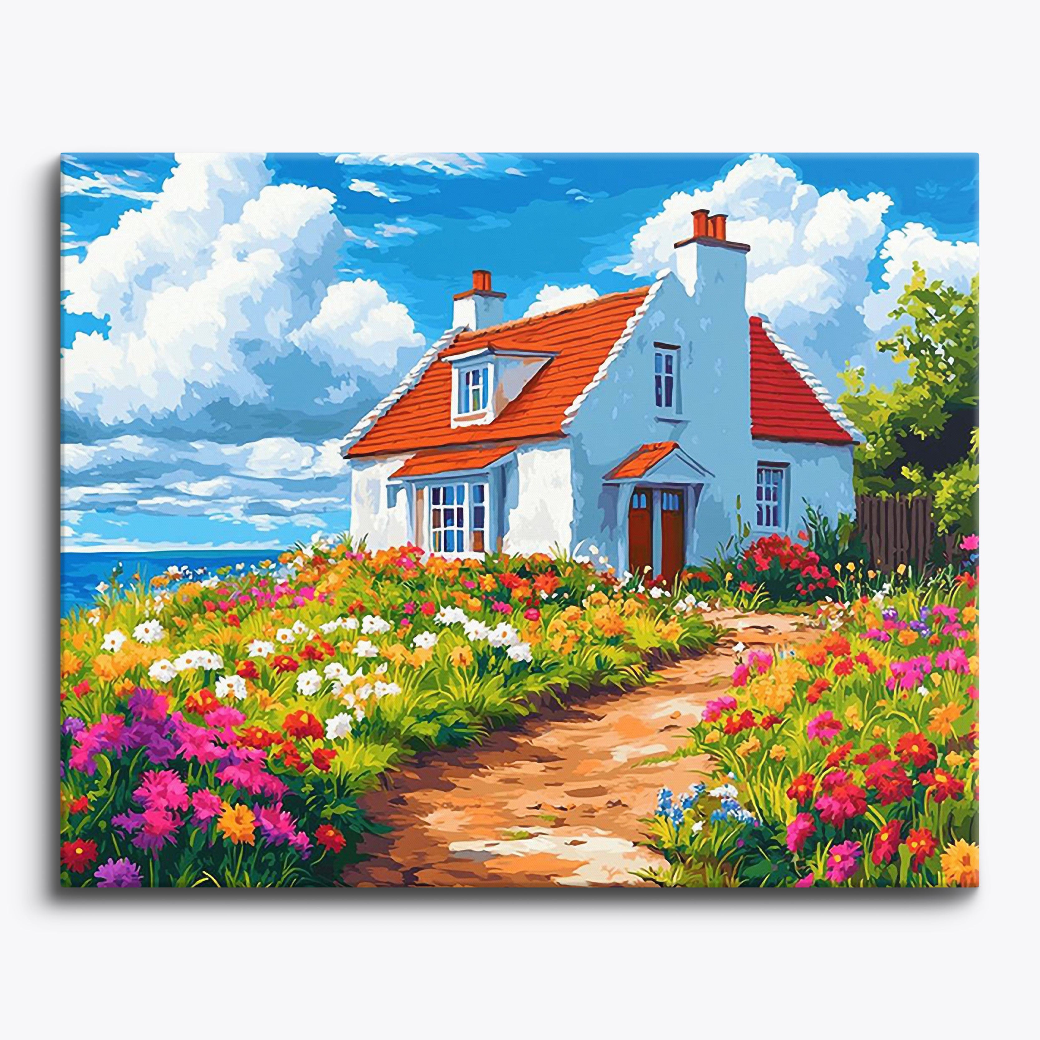 Red Roof Haven No Frame / Regular (15.75"x19.7"/40x50cm) / 24 colors