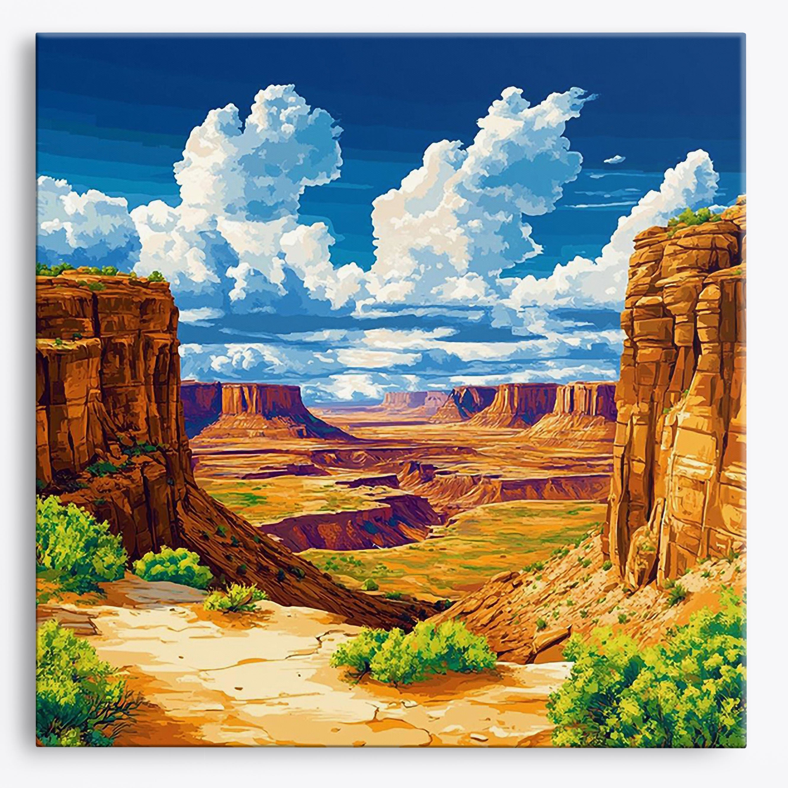 Sweeping Canyons No Frame / Regular (15.75"x15.75"/40x40cm) / 24 colors